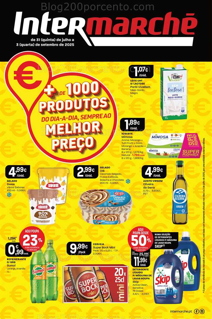 Antevisão Folheto INTERMARCHÉ Extra Promoções de 31 julho a 3 setembro all