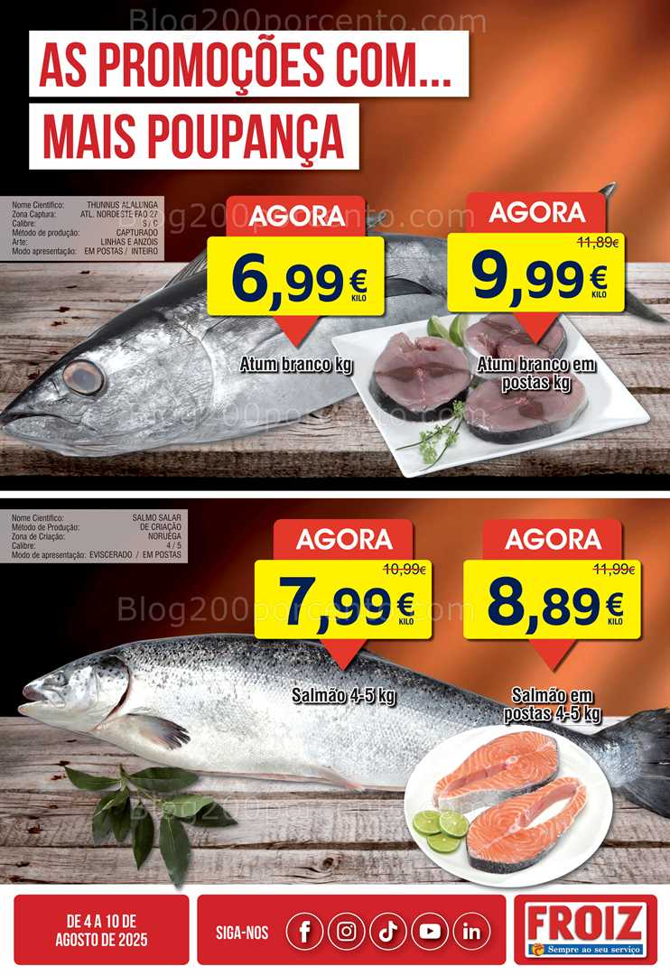 Antevisão Folheto FROIZ Promoções de 4 a 10 agosto all