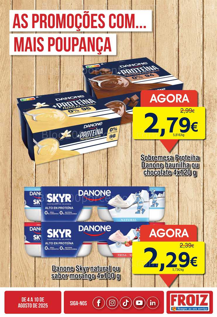 Antevisão Folheto FROIZ Promoções de 4 a 10 agosto all