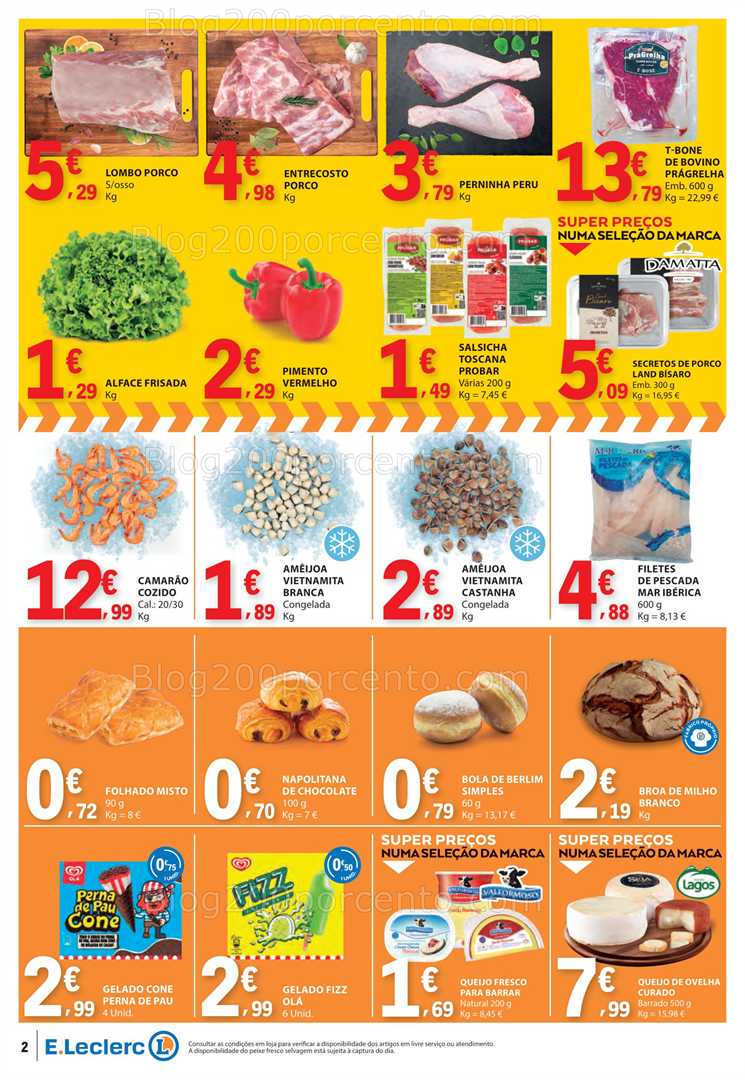 Antevisão Folheto E-LECLERC Fim de Semana Promoções de 8 a 10 agosto all