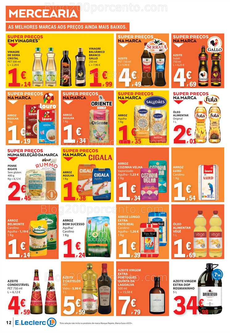 Antevisão Folheto E-LECLERC Promoções de 7 a 13 agosto all