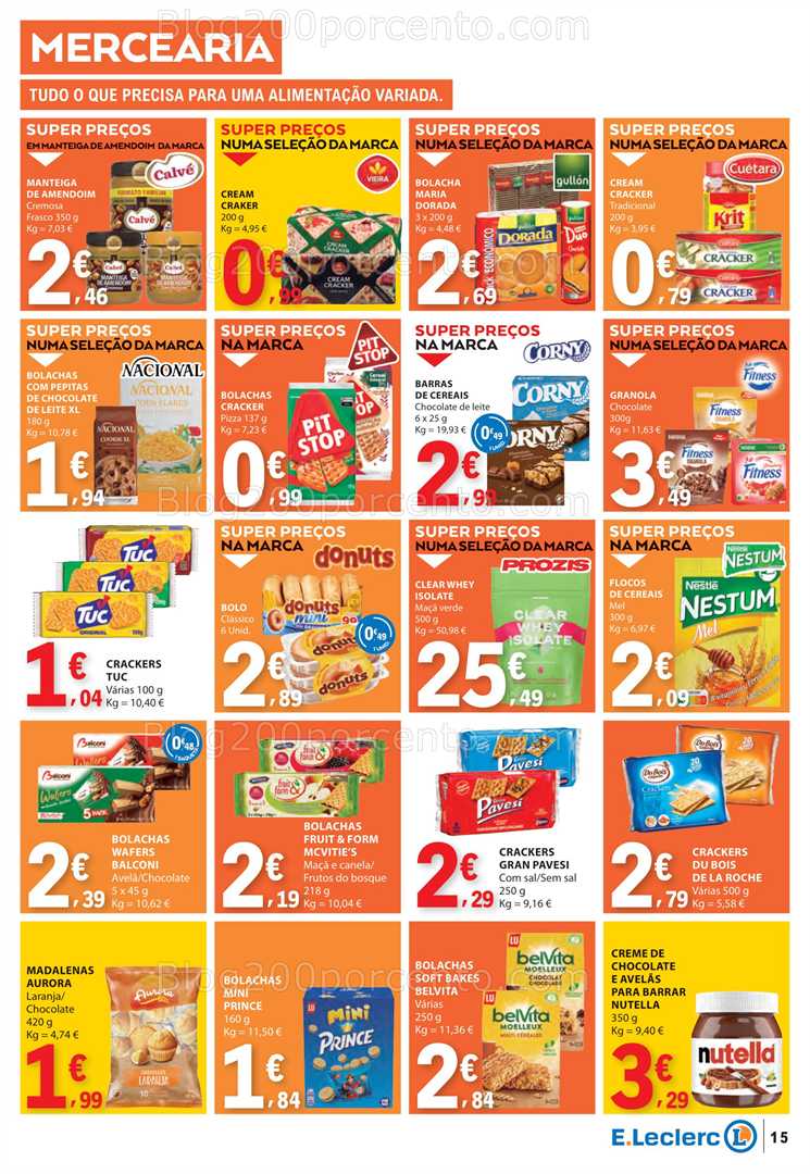 Antevisão Folheto E-LECLERC Promoções de 7 a 13 agosto all