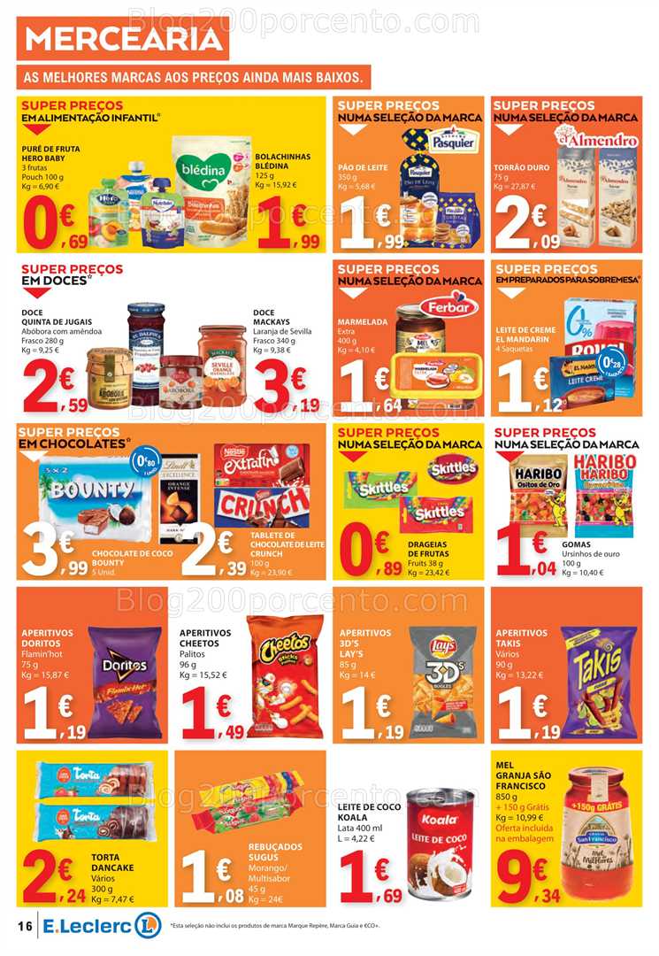 Antevisão Folheto E-LECLERC Promoções de 7 a 13 agosto all