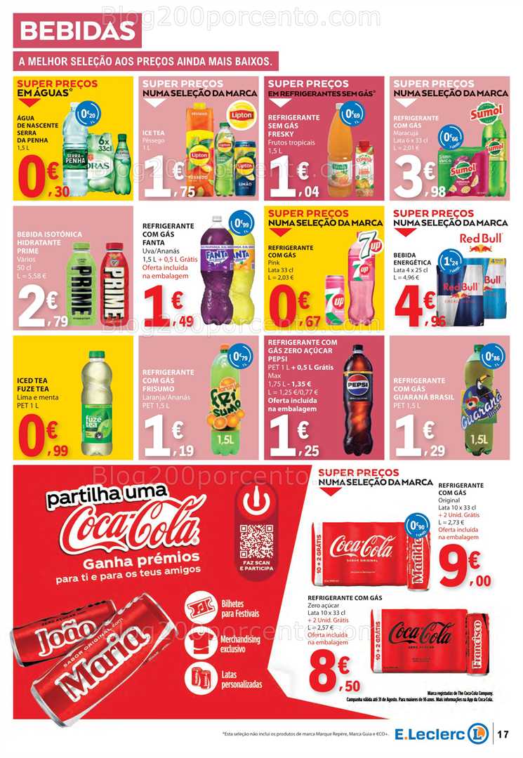 Antevisão Folheto E-LECLERC Promoções de 7 a 13 agosto all