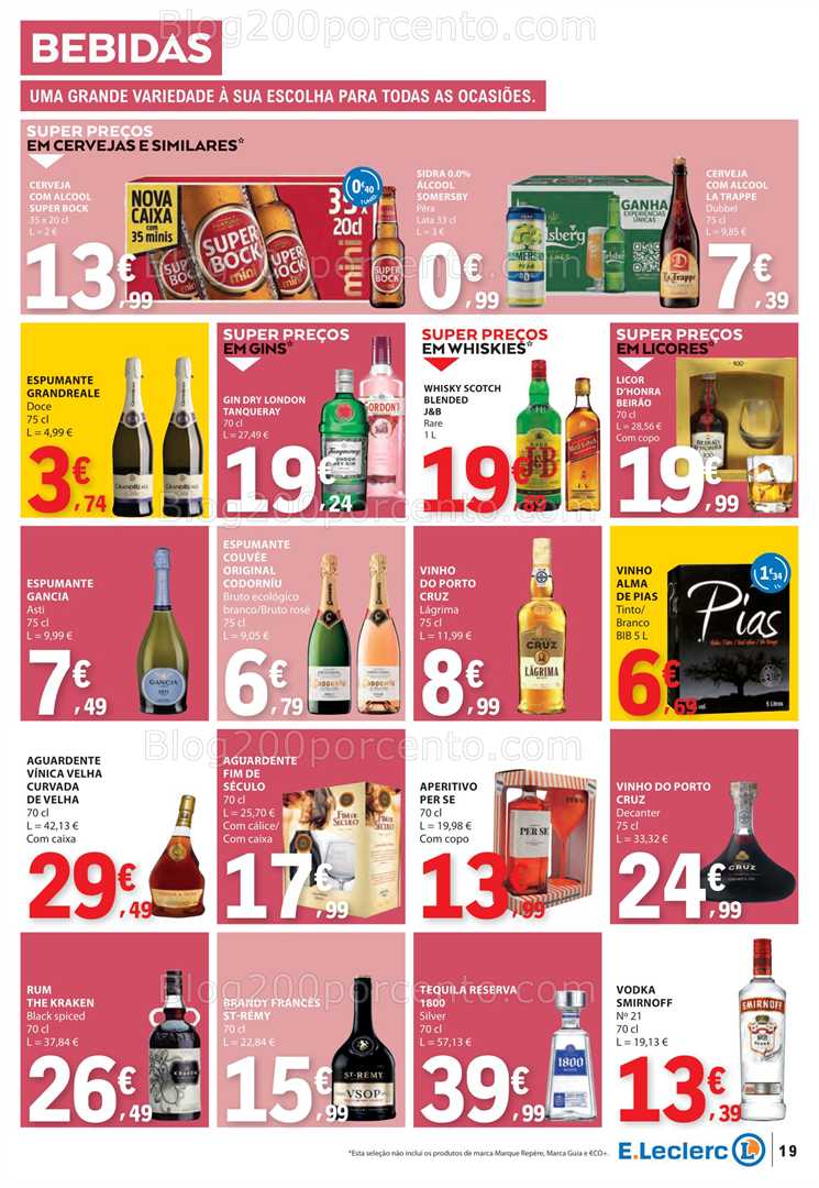 Antevisão Folheto E-LECLERC Promoções de 7 a 13 agosto all