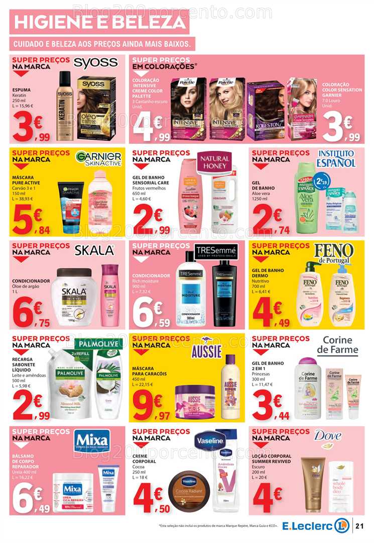 Antevisão Folheto E-LECLERC Promoções de 7 a 13 agosto all