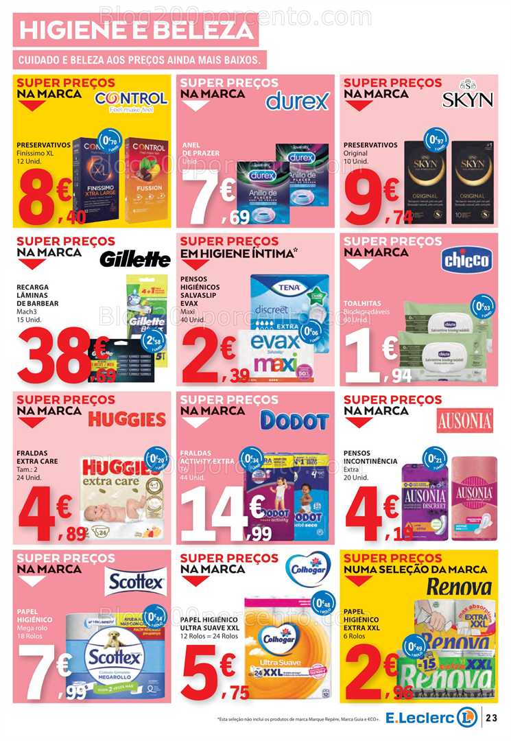 Antevisão Folheto E-LECLERC Promoções de 7 a 13 agosto all