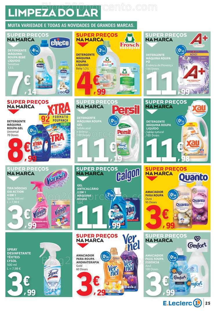 Antevisão Folheto E-LECLERC Promoções de 7 a 13 agosto all