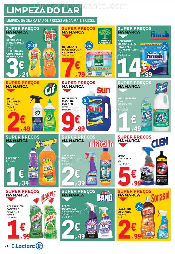 Antevisão Folheto E-LECLERC Promoções de 7 a 13 agosto all