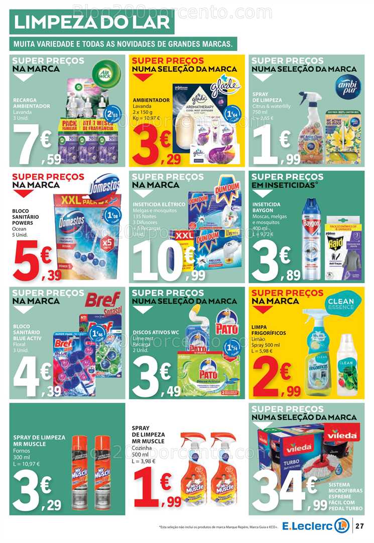 Antevisão Folheto E-LECLERC Promoções de 7 a 13 agosto all
