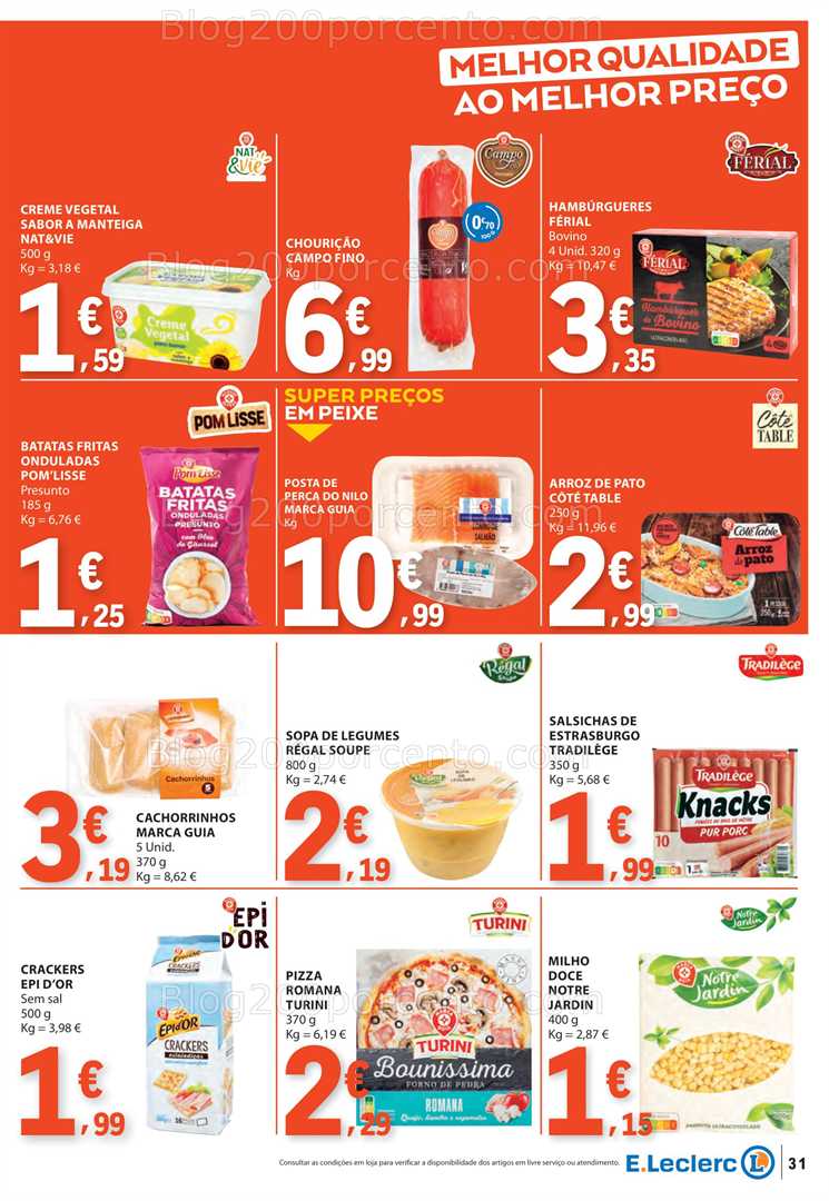 Antevisão Folheto E-LECLERC Promoções de 7 a 13 agosto all