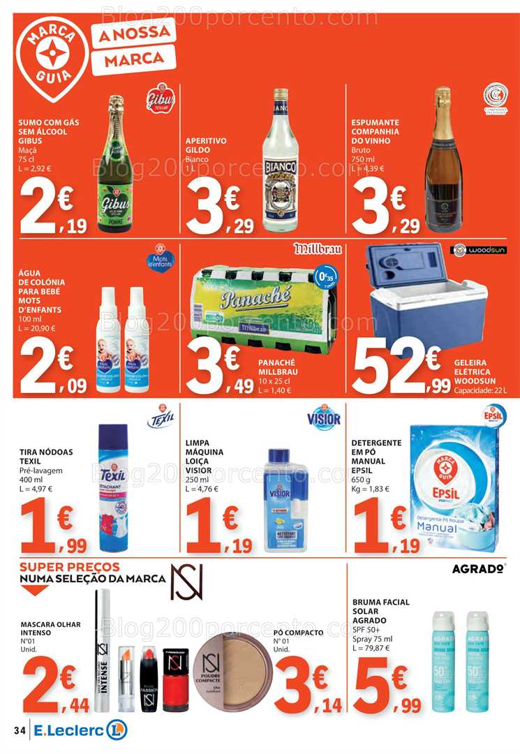 Antevisão Folheto E-LECLERC Promoções de 7 a 13 agosto all