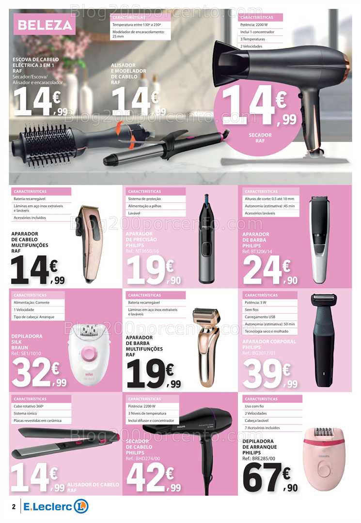 Antevisão Folheto E-LECLERC Bazar Promoções de 31 julho a 13 agosto all