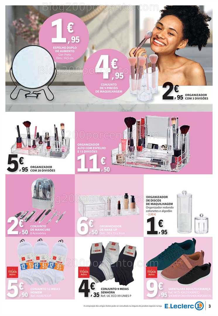 Antevisão Folheto E-LECLERC Bazar Promoções de 31 julho a 13 agosto all