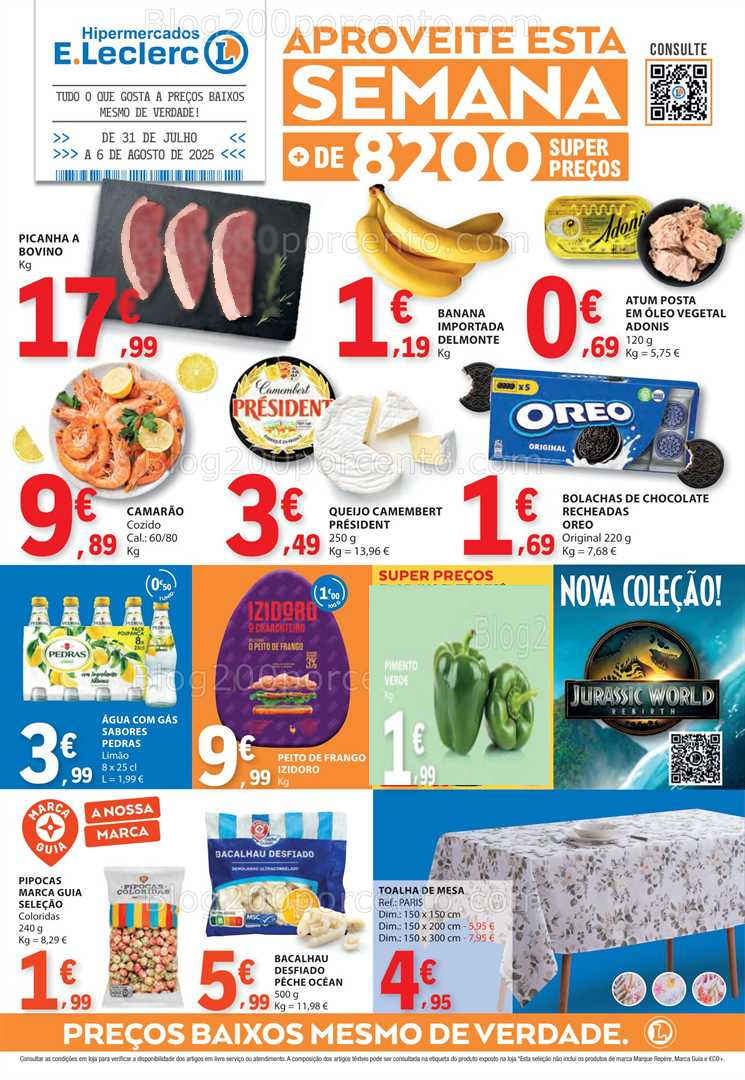 Antevisão Folheto E-LECLERC Promoções de 31 julho a 6 agosto all