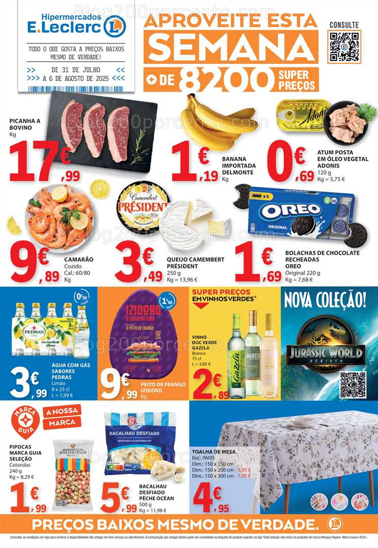 Antevisão Folheto E-LECLERC Promoções de 31 julho a 6 agosto all