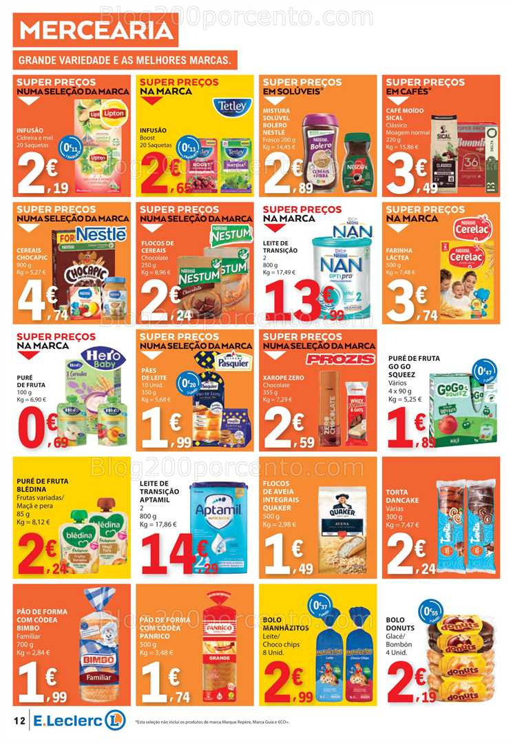 Antevisão Folheto E-LECLERC Promoções de 31 julho a 6 agosto all