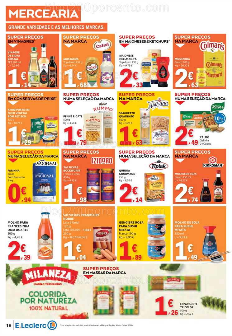 Antevisão Folheto E-LECLERC Promoções de 31 julho a 6 agosto all