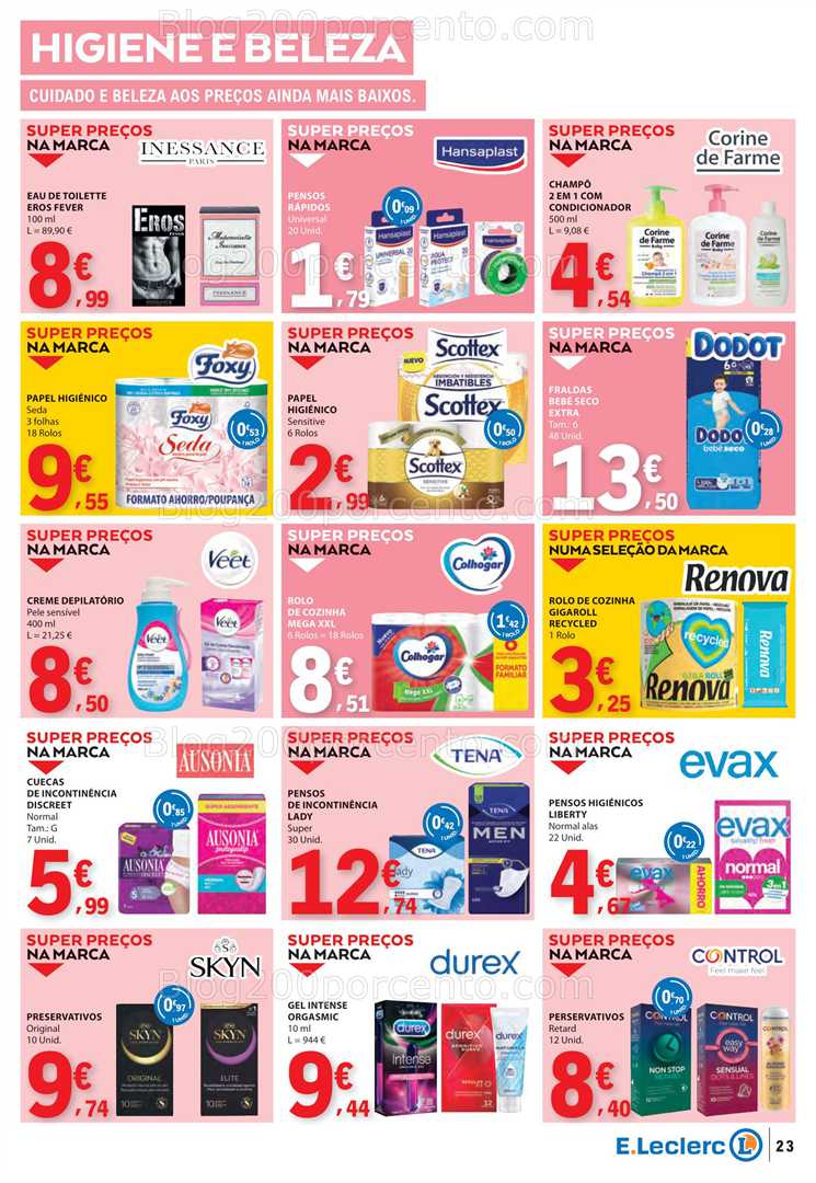 Antevisão Folheto E-LECLERC Promoções de 31 julho a 6 agosto all
