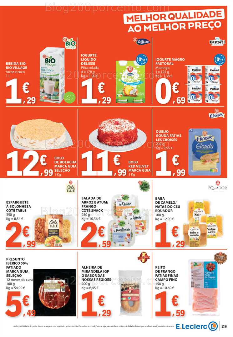 Antevisão Folheto E-LECLERC Promoções de 31 julho a 6 agosto all