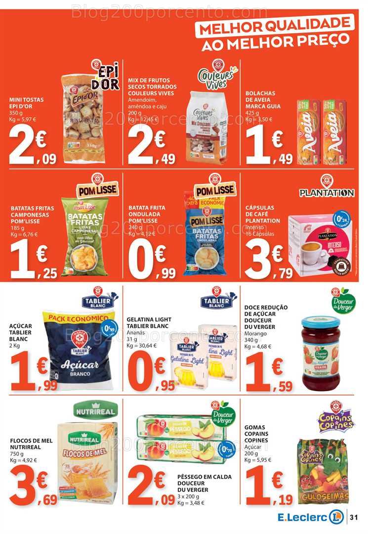 Antevisão Folheto E-LECLERC Promoções de 31 julho a 6 agosto all