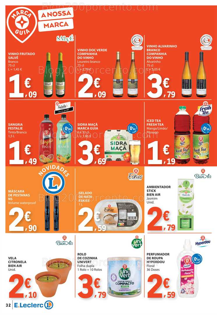 Antevisão Folheto E-LECLERC Promoções de 31 julho a 6 agosto all