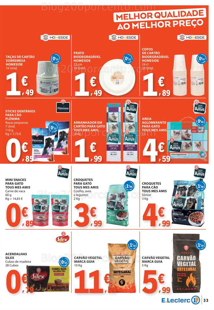 Antevisão Folheto E-LECLERC Promoções de 31 julho a 6 agosto all