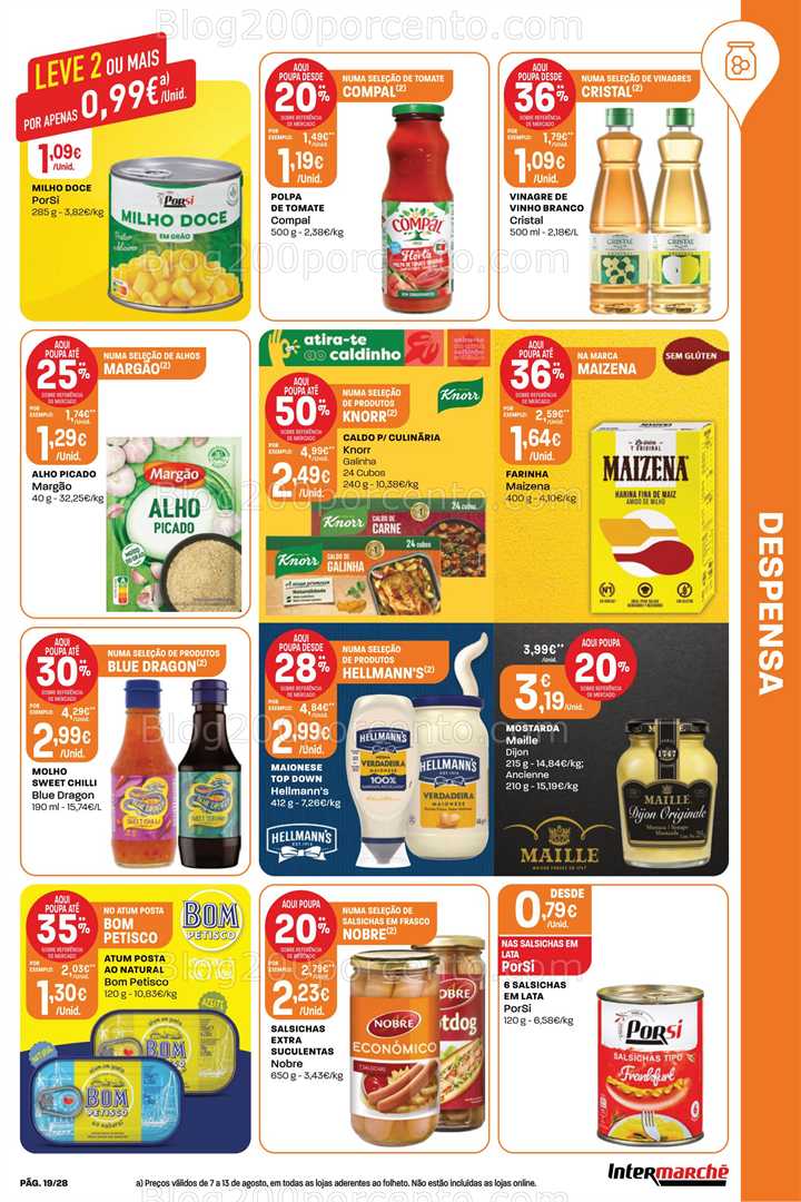Antevisão Folheto INTERMARCHÉ Promoções de 7 a 13 agosto - Edição Digital all