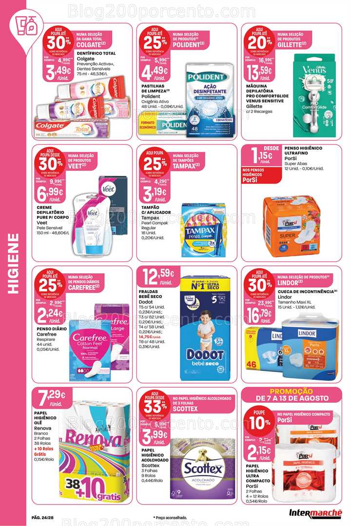 Antevisão Folheto INTERMARCHÉ Promoções de 7 a 13 agosto - Edição Digital all