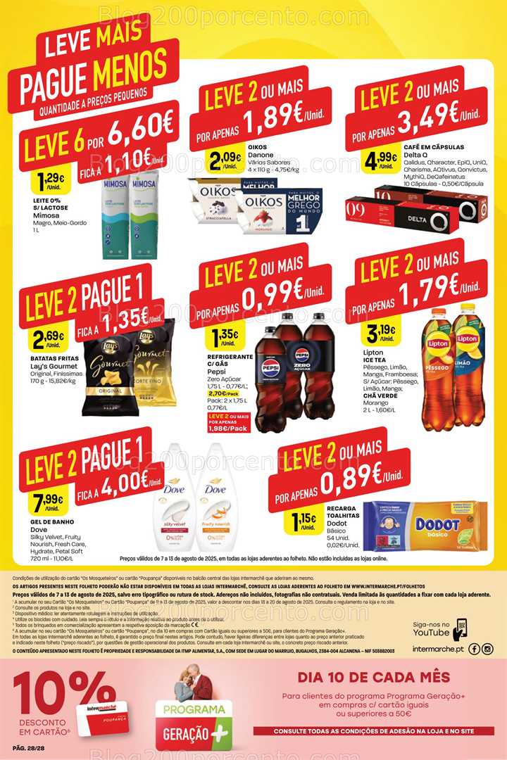 Antevisão Folheto INTERMARCHÉ Promoções de 7 a 13 agosto - Edição Digital all
