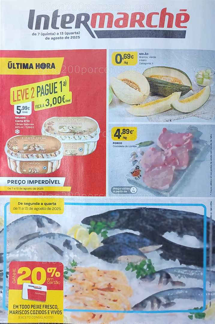 Antevisão Folheto INTERMARCHÉ Promoções de 7 a 13 agosto all