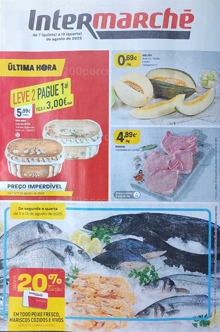 Antevisão Folheto INTERMARCHÉ Promoções de 7 a 13 agosto all