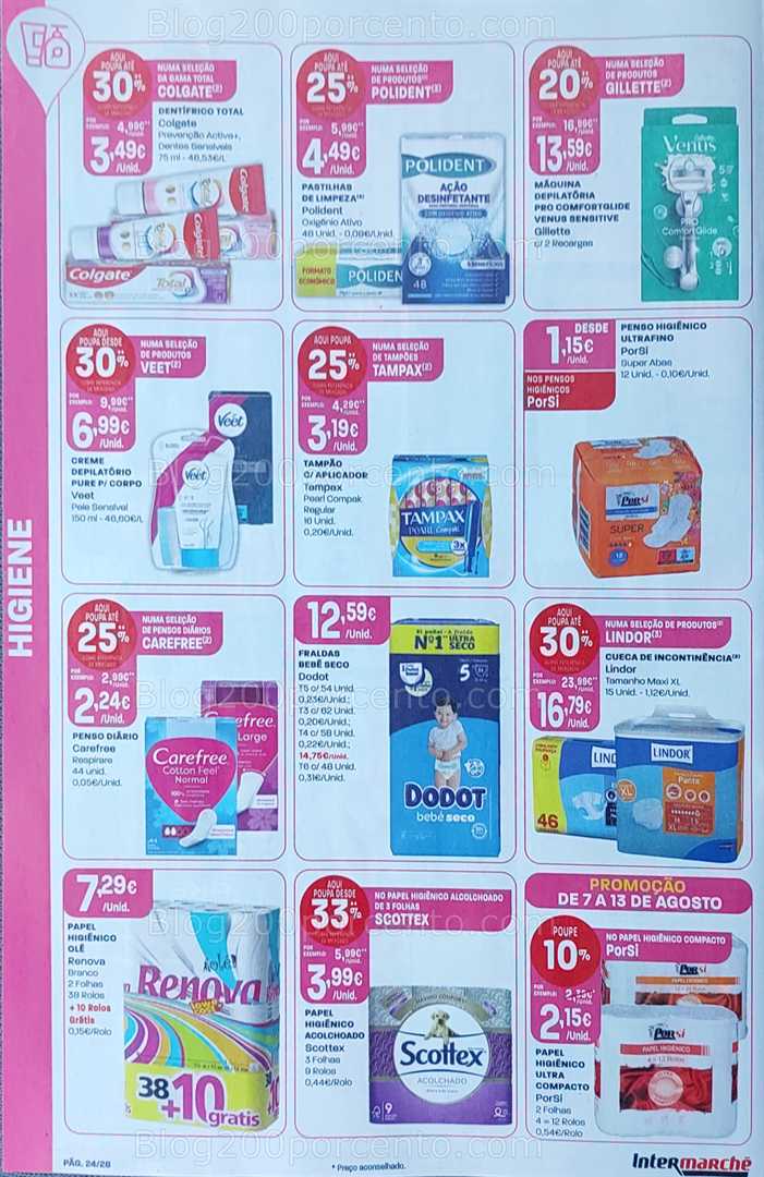 Antevisão Folheto INTERMARCHÉ Promoções de 7 a 13 agosto all