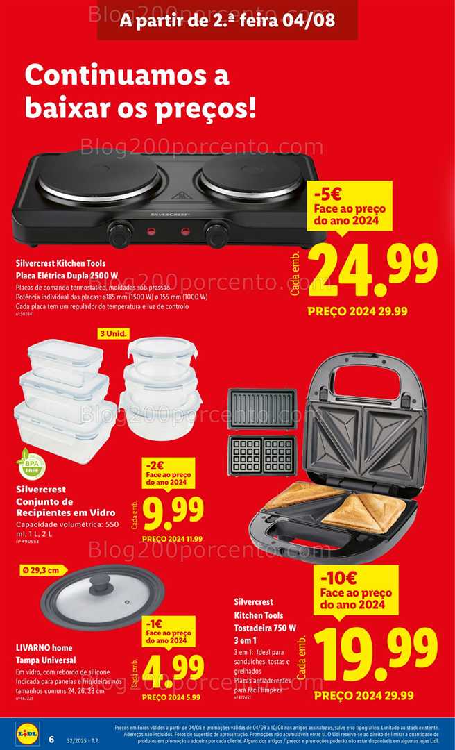 Antevisão Folheto LIDL Especial Cozinha Promoções de 4 a 10 agosto cozinha