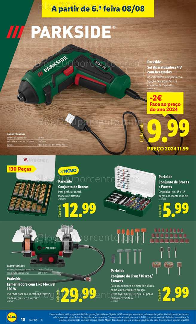 Antevisão Folheto LIDL Bazar Promoções de 4 a 14 agosto all