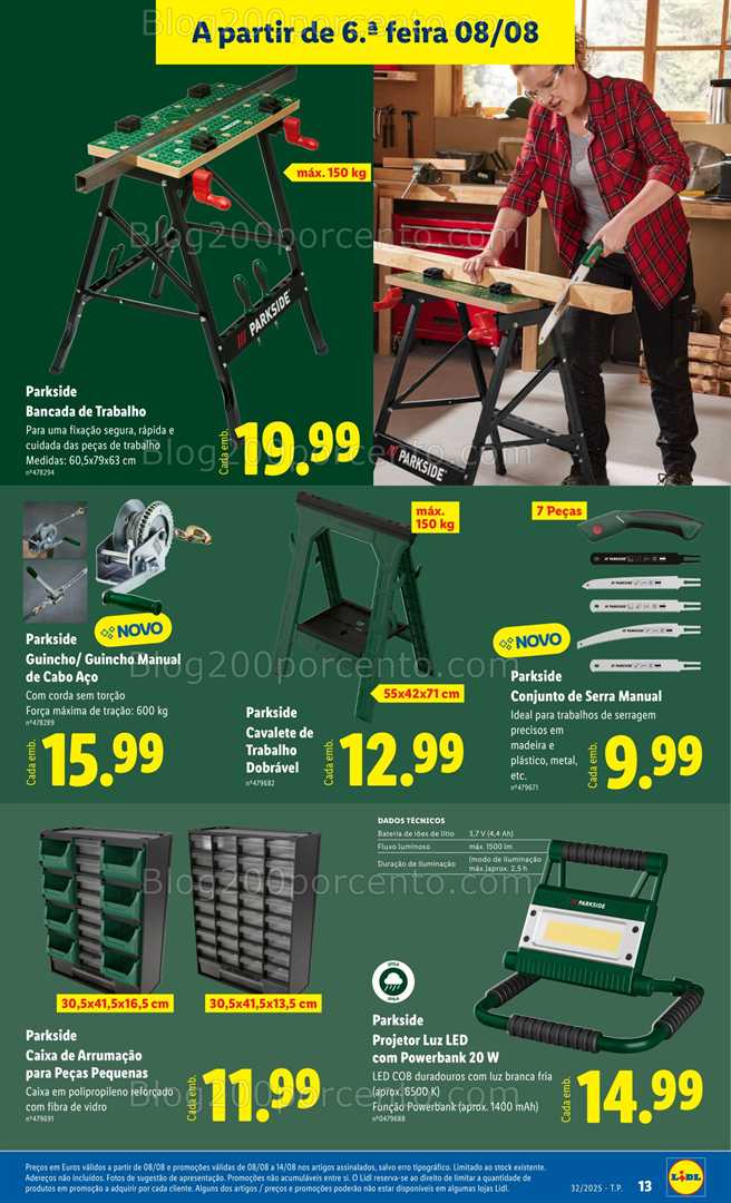 Antevisão Folheto LIDL Especial Organização Promoções de 4 a 14 agosto organização