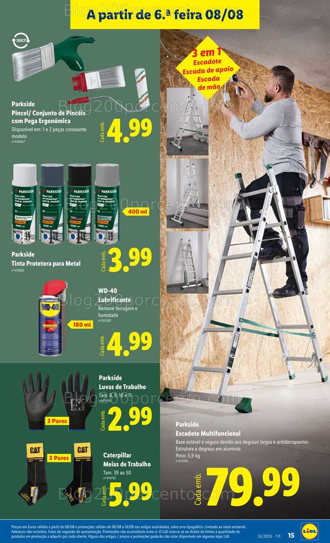 Antevisão Folheto LIDL Bazar Promoções de 4 a 14 agosto all