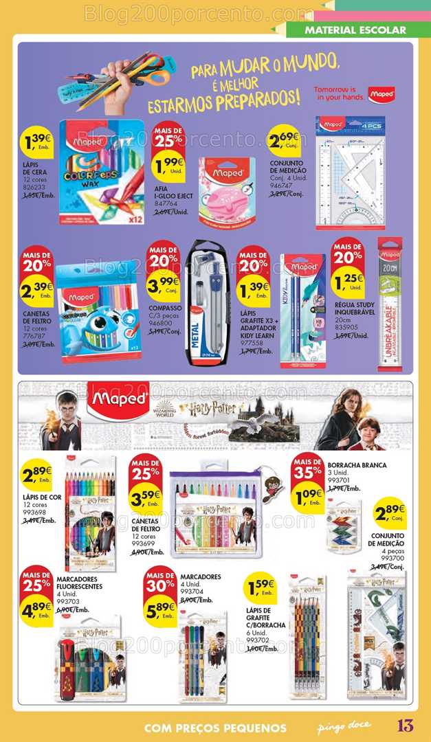 Antevisão Folheto PINGO DOCE Regresso às Aulas Promoções de 5 agosto a 22 setembro all