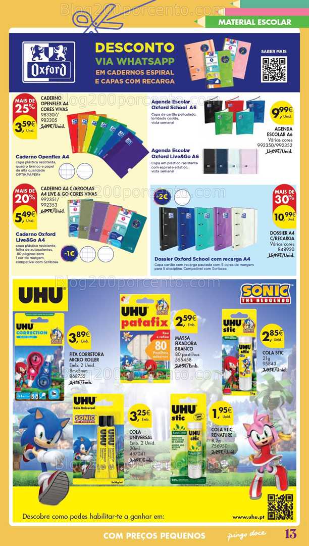 Antevisão Folheto PINGO DOCE Hiper Regresso às Aulas Promoções de 5 agosto a 22 setembro all
