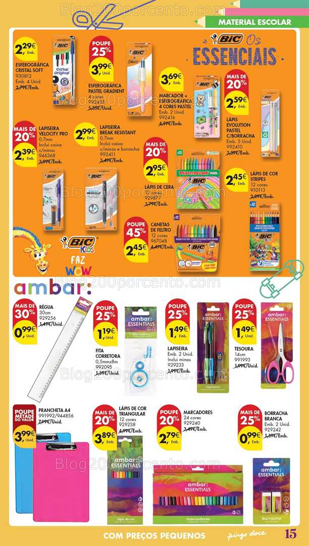 Antevisão Folheto PINGO DOCE Hiper Regresso às Aulas Promoções de 5 agosto a 22 setembro all