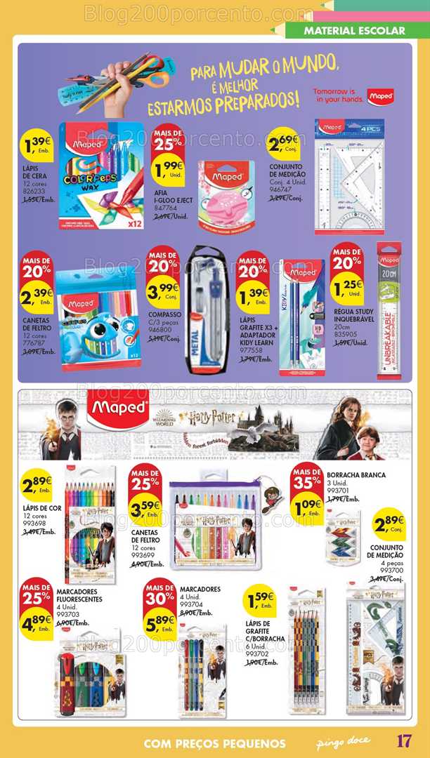 Antevisão Folheto PINGO DOCE Hiper Regresso às Aulas Promoções de 5 agosto a 22 setembro all