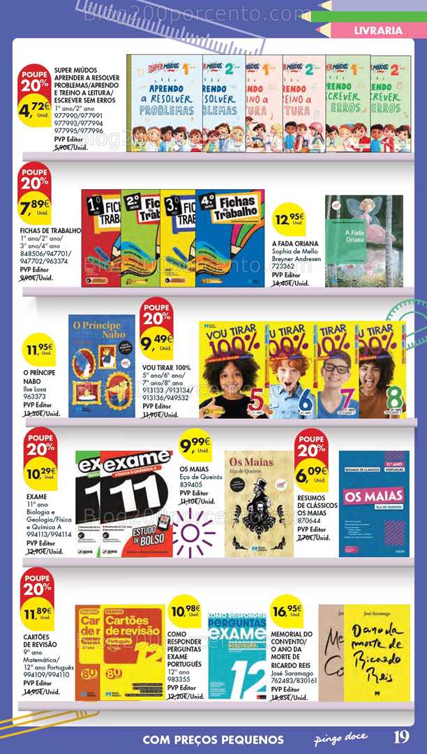 Antevisão Folheto PINGO DOCE Hiper Regresso às Aulas Promoções de 5 agosto a 22 setembro all