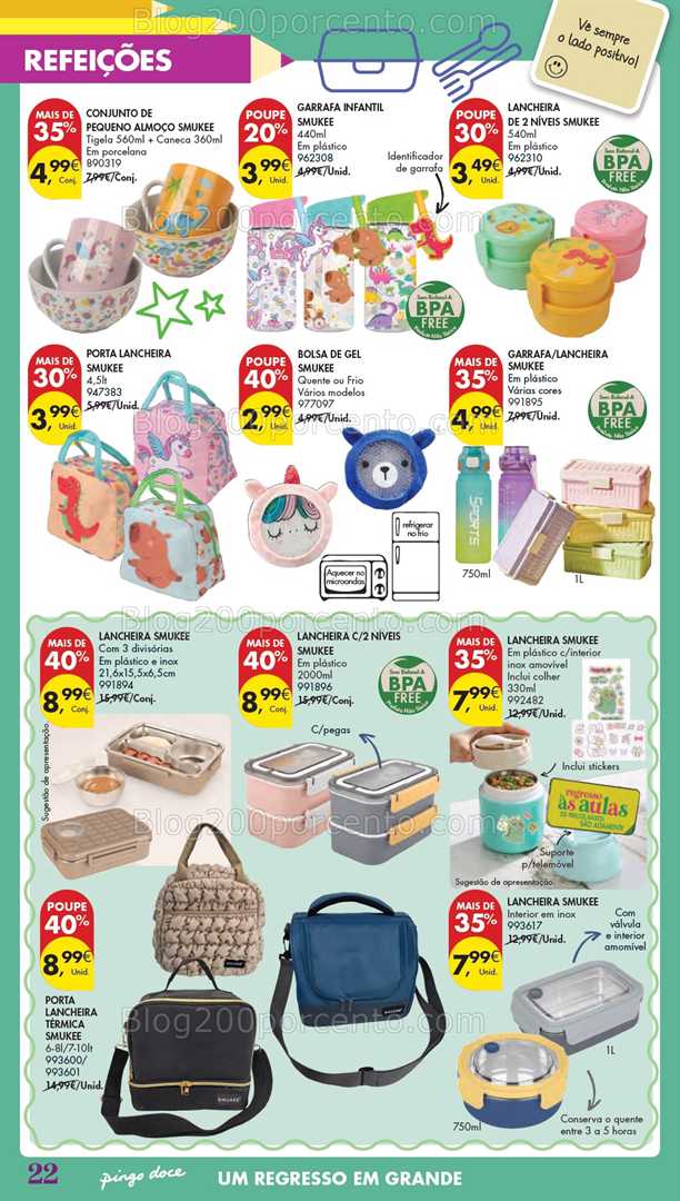 Antevisão Folheto PINGO DOCE Hiper Regresso às Aulas Promoções de 5 agosto a 22 setembro all