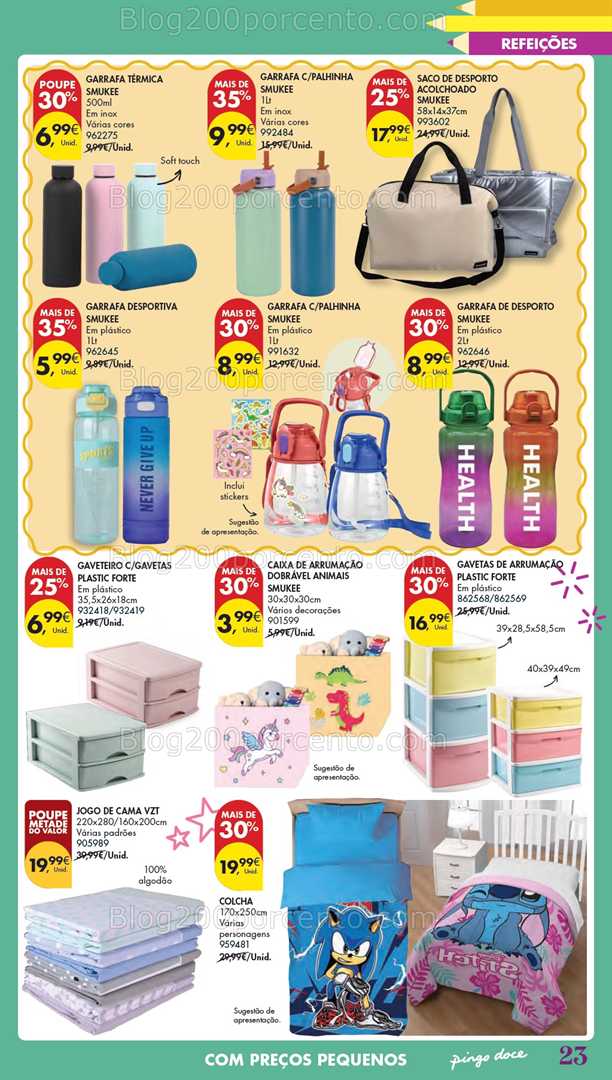 Antevisão Folheto PINGO DOCE Hiper Regresso às Aulas Promoções de 5 agosto a 22 setembro all