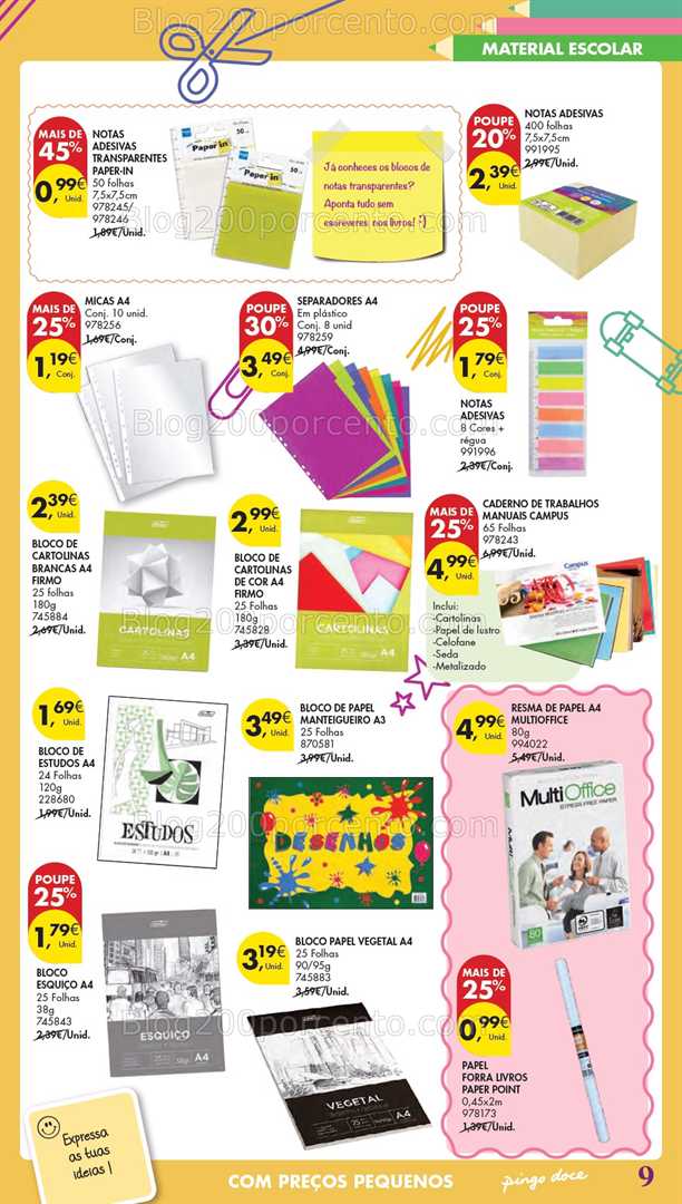 Antevisão Folheto PINGO DOCE Hiper Regresso às Aulas Promoções de 5 agosto a 22 setembro all
