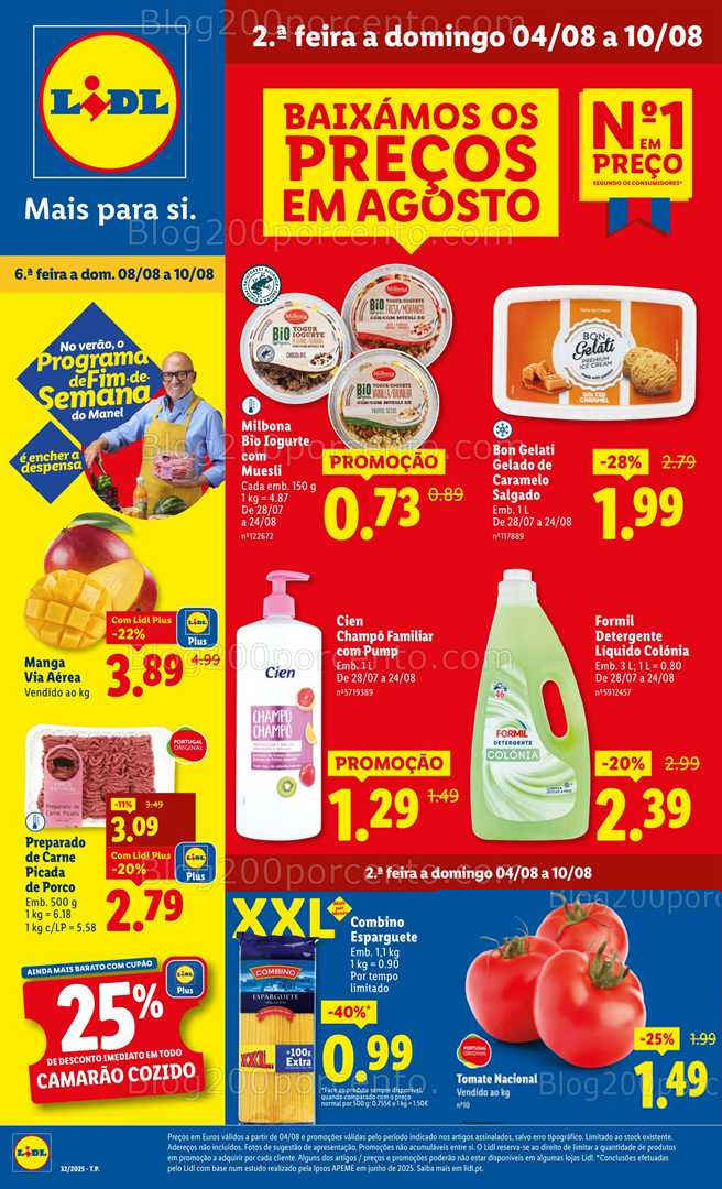 Antevisão Folheto LIDL Promoções de 4 a 10 agosto - Edição Digital all