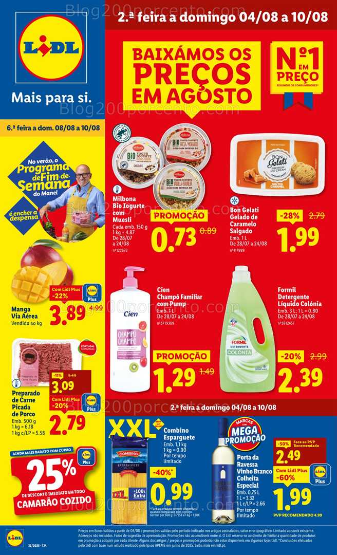 Antevisão Folheto LIDL Promoções de 4 a 10 agosto - Edição Digital all