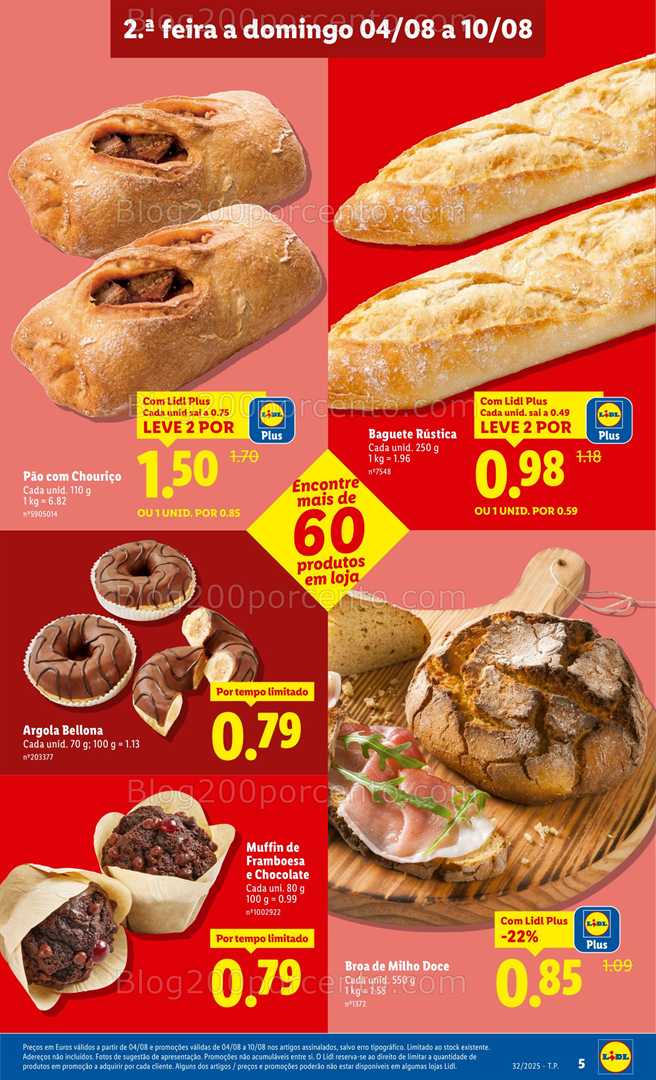 Antevisão Folheto LIDL Frescos Promoções de 4 a 10 agosto frescos