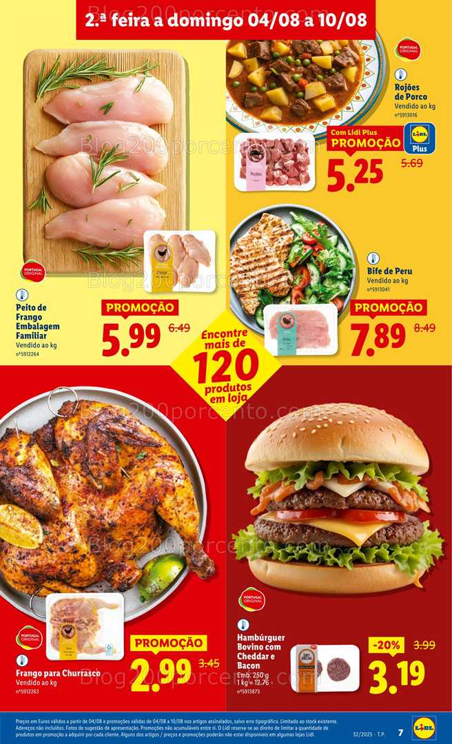 Antevisão Folheto LIDL Frescos Promoções de 4 a 10 agosto frescos