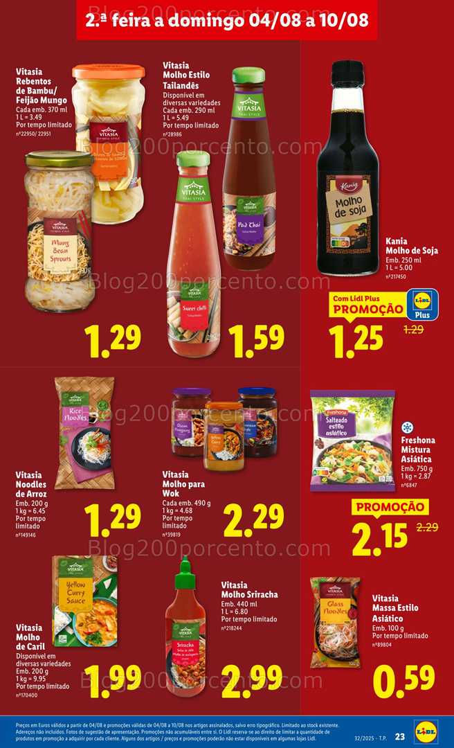 Antevisão Folheto LIDL Promoções de 4 a 10 agosto - Edição Digital sabores do mundo